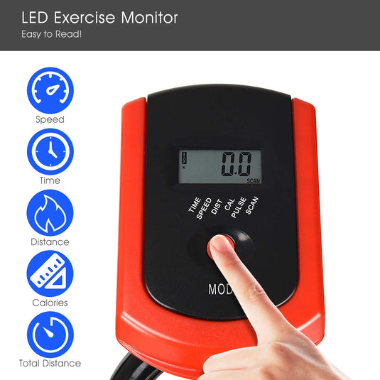 Stationary Bicycle, Indoor Cycling Bike, with Heart Rate Sensors