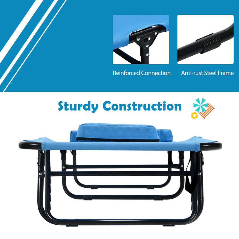 Load image into Gallery viewer, Folding Lounge Chair for Beach Poolside Balcony Patio - GoplusUS