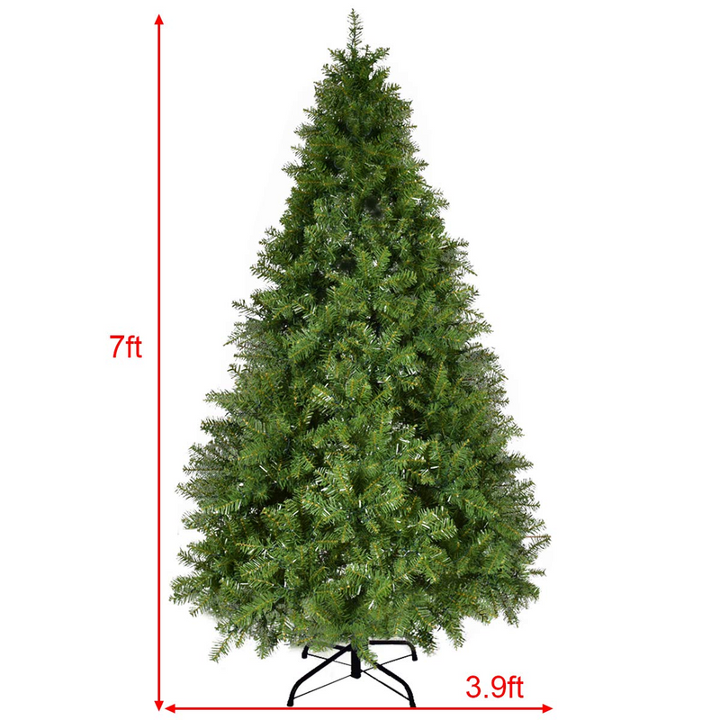 Load image into Gallery viewer, Goplus Pre-Lit Christmas Tree Artificial PVC with 700 LED Lights and Solid Metal Legs (7ft) - GoplusUS