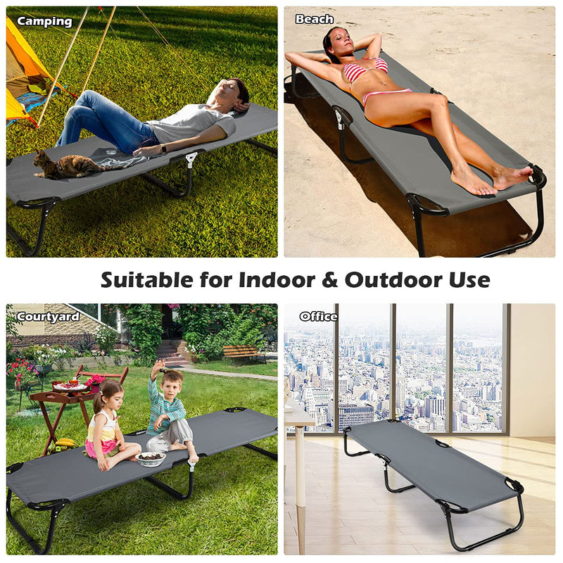 Load image into Gallery viewer, Folding Camping Cot, Heavy Duty Collapsible Foldable Bed - GoplusUS