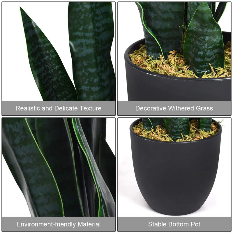 Load image into Gallery viewer, Artificial Snake Plant, 36" Fake Sansevieria - GoplusUS