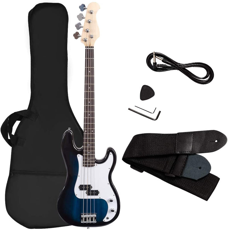 Load image into Gallery viewer, Electric Bass Guitar Full Size 4 String with Strap Guitar Bag Amp Cord - GoplusUS