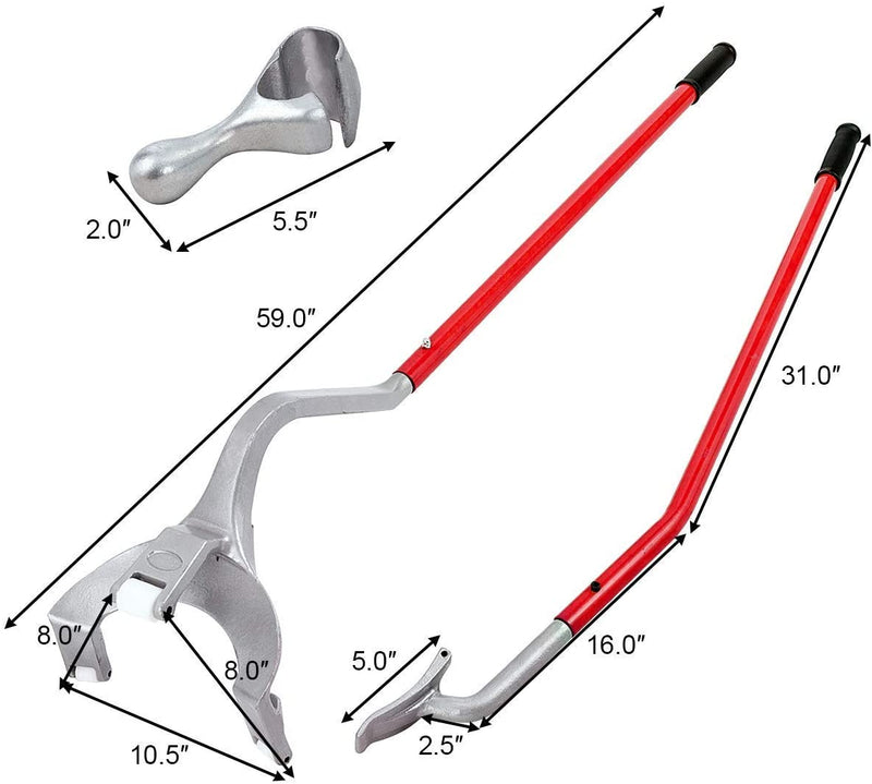 Load image into Gallery viewer, Tire Changer, 17.5" to 24" Steel Tire Mount Demount Tool Kit