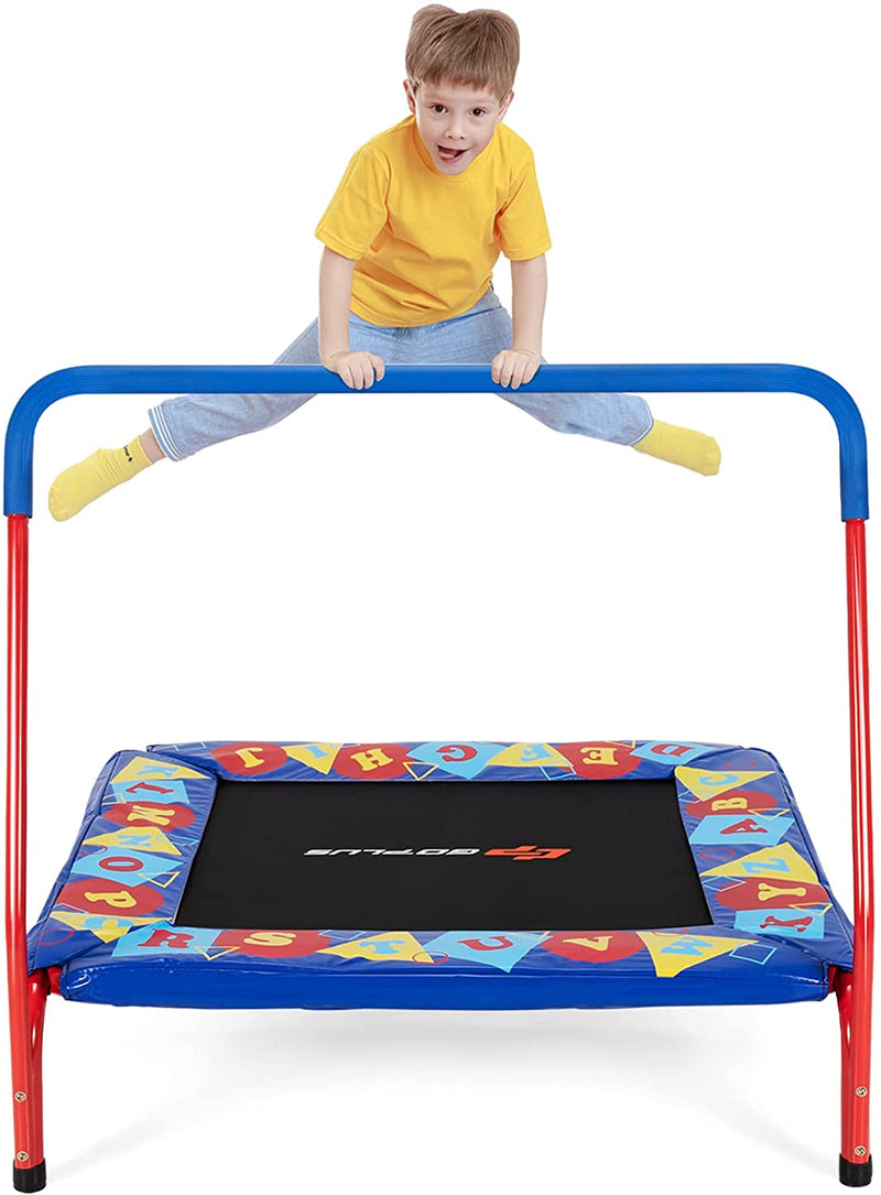 Load image into Gallery viewer, 36" Square Toddler Trampoline, 330LBS Load Mini Kids Trampoline - GoplusUS