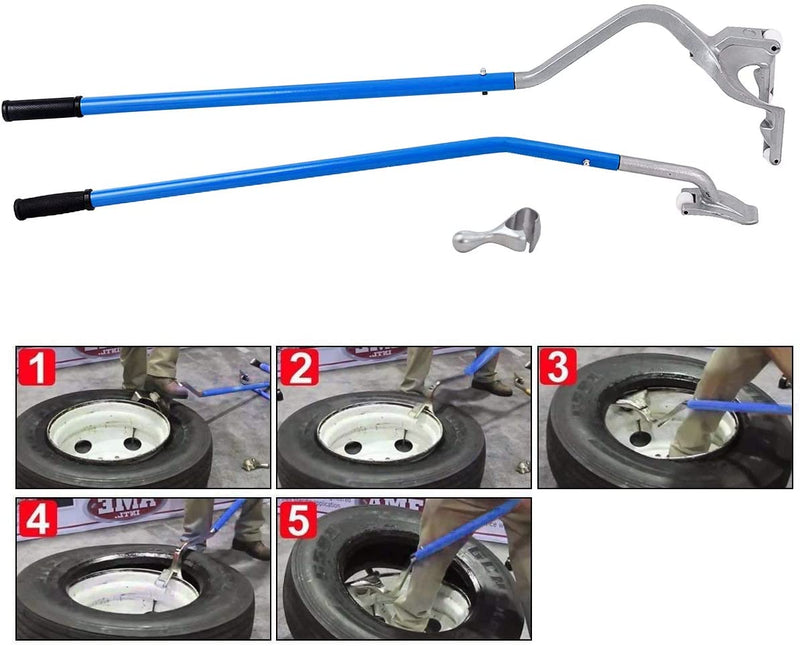 Load image into Gallery viewer, Tire Changer, 17.5" to 24" Steel Tire Mount Demount Tool Kit