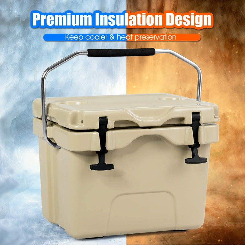 Load image into Gallery viewer, 16 Quart Cooler, Portable Insulated Ice Chest - GoplusUS