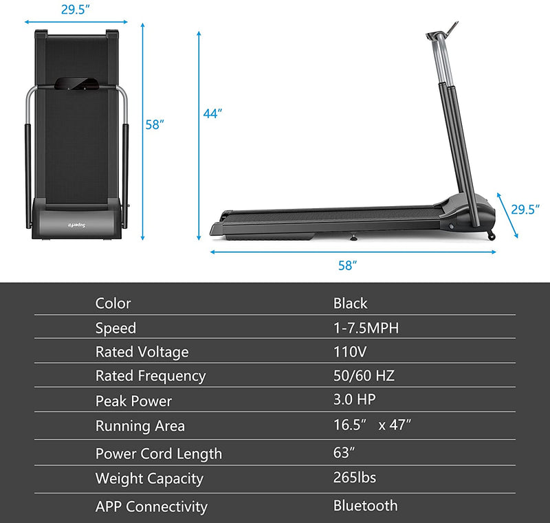 Load image into Gallery viewer, 3.0HP Folding Treadmill, Foldable Superfit Treadmill - GoplusUS