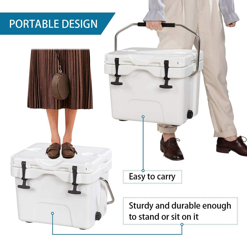 Load image into Gallery viewer, 16 Quart Cooler, Portable Insulated Ice Chest - GoplusUS