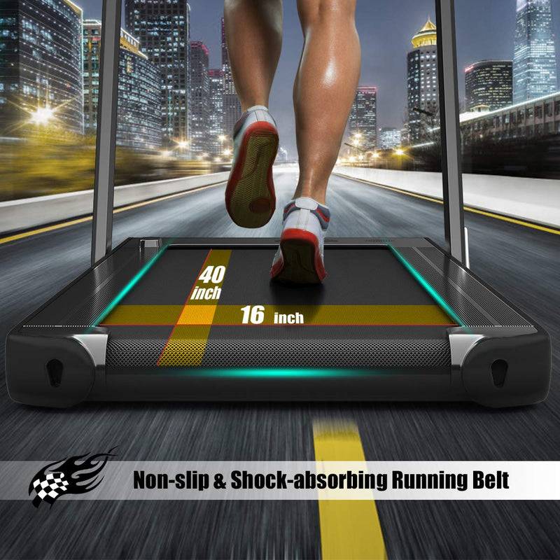 Load image into Gallery viewer, 2 in 1 Folding Treadmill with Dual Display, 2.25HP Superfit Under Desk Electric Pad - GoplusUS