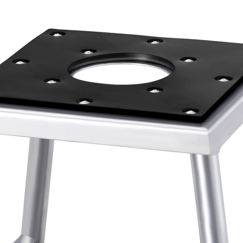 Load image into Gallery viewer, Motorcycle Motocross Dirt Bike Panel Stand Hoist Maintenance Lift Jack 1000LB Capacity (10" x 10" with Removable Oil Pan) - GoplusUS