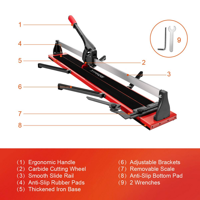Load image into Gallery viewer, Goplus 48-Inch Manual Tile Cutter, Professional Porcelain Ceramic Floor Tile Cutter - GoplusUS