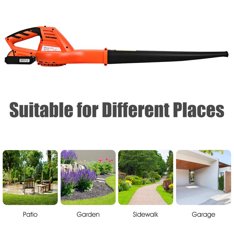 Load image into Gallery viewer, Goplus Cordless Leaf Blower, Rechargeable Leaf Sweeper w/Lithium Battery and Charger - GoplusUS