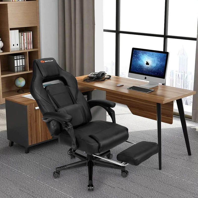 Load image into Gallery viewer, Massage Gaming Chair, Seat Height Adjustment Racing Computer Office Chair - GoplusUS