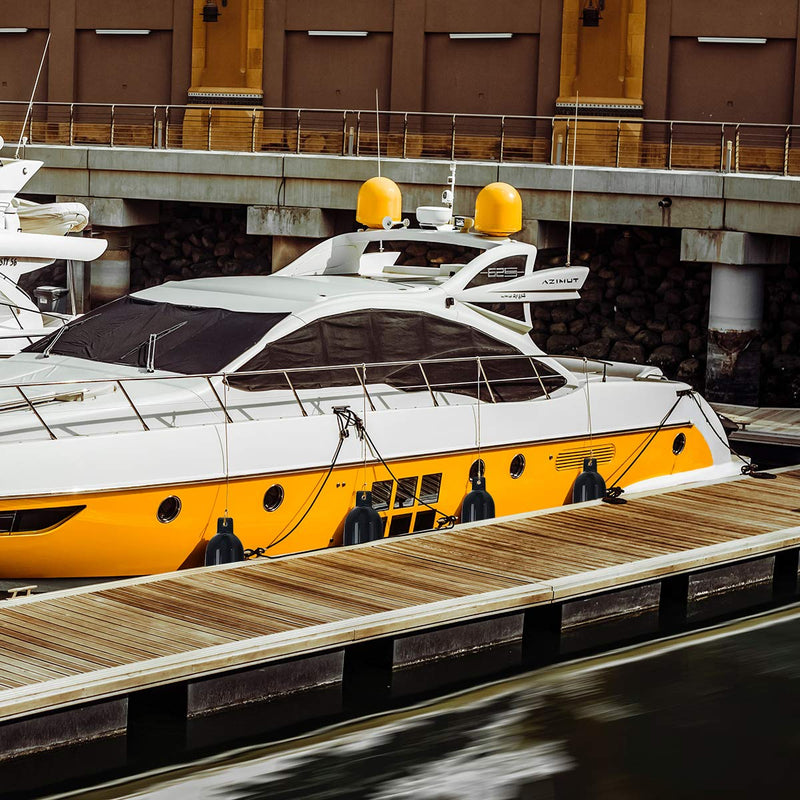 Load image into Gallery viewer, 4 Pack Marine Boat Fender, Ribbed Inflatable Marine Bumper - GoplusUS