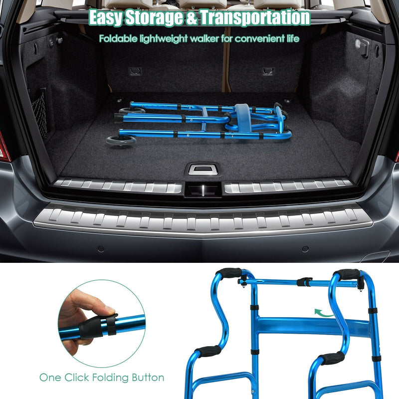 Load image into Gallery viewer, 440LBS Foldable Standard Walker - GoplusUS