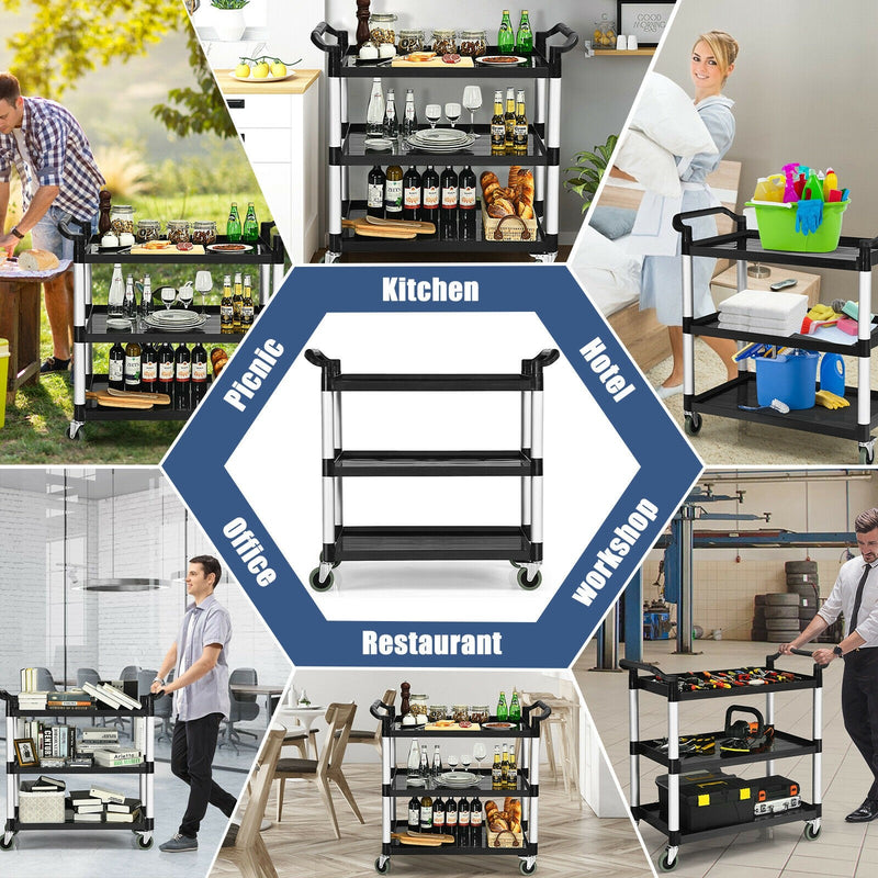 Load image into Gallery viewer, 3-Tier Rolling Utility Cart with Wheels - GoplusUS