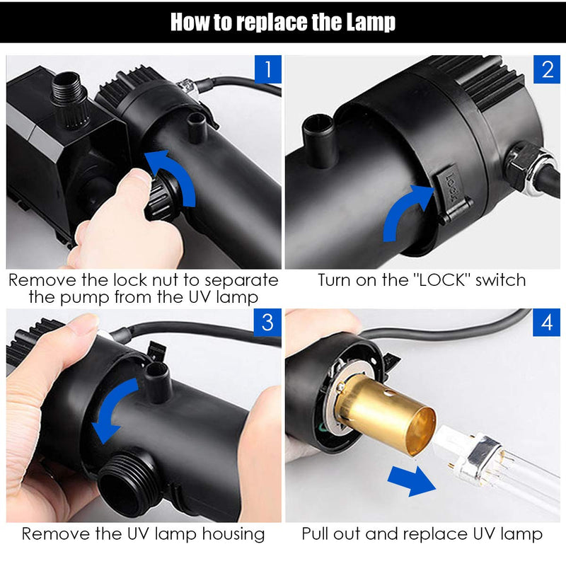 Load image into Gallery viewer, 4 in 1 Pond Filter Pump, 660 GPH Fountain Pump w/ 9-Watt Sterilizer and Fountain Jet - GoplusUS