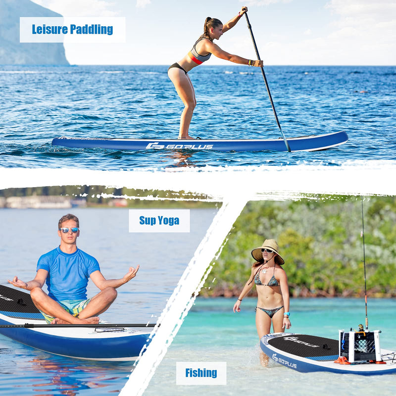 Load image into Gallery viewer, 10.5/11FT Inflatable Stand Up Paddle Board, 6.5" Thick SUP with Carry Bag - GoplusUS