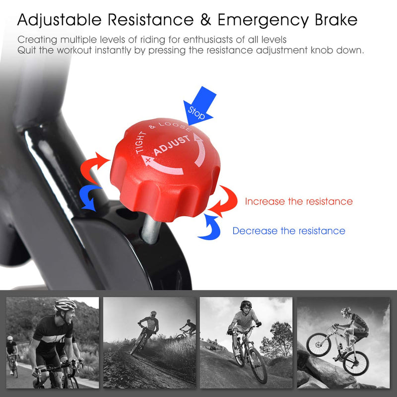 Load image into Gallery viewer, Stationary Bicycle, Indoor Cycling Bike, with Heart Rate Sensors