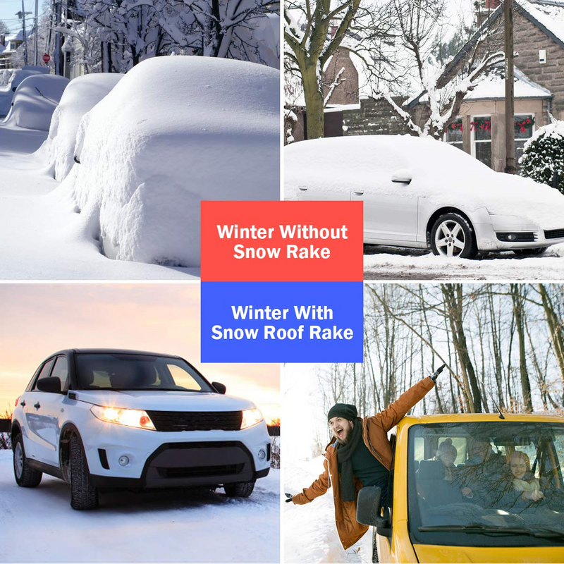 Load image into Gallery viewer, Goplus Roof Snow Rake, Large Blade 21ft Extension Light Weight Aluminum Rake - GoplusUS