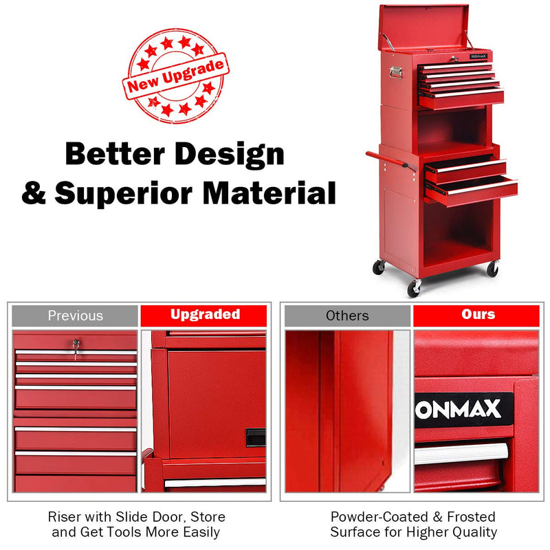 Load image into Gallery viewer, 6-Drawer Rolling Tool Chest w/Riser - GoplusUS