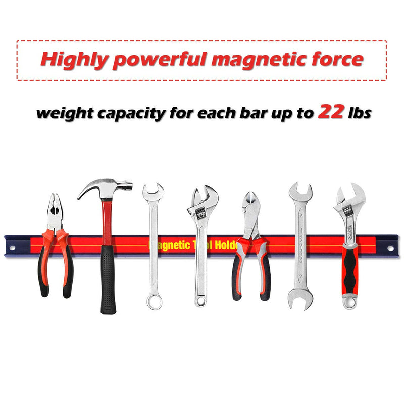 Load image into Gallery viewer, 6PCS 18" Magnetic Tool Holder, Metal Magnet Tool Organizer Bars - GoplusUS