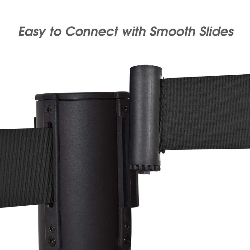 Load image into Gallery viewer, 6Pcs Stanchions, Crowd Control Barriers with 6.5' Retractable Belt - GoplusUS