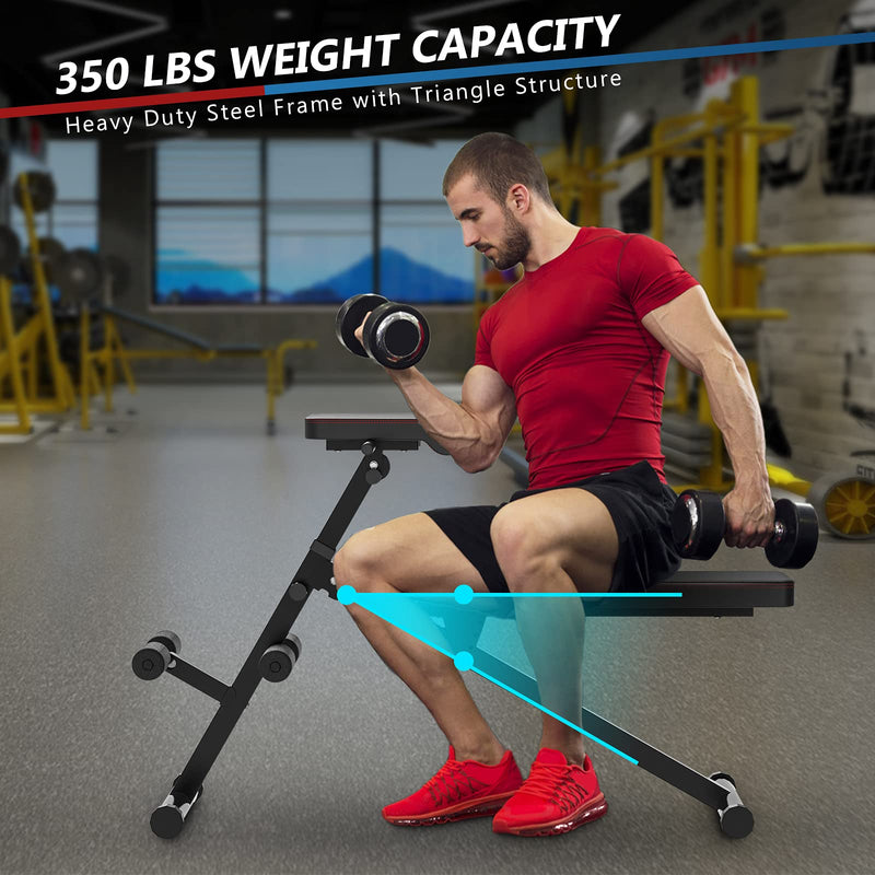 Load image into Gallery viewer, Multifunctional Weight Bench, Foldable Exercise Bench with Adjustable Positions - GoplusUS