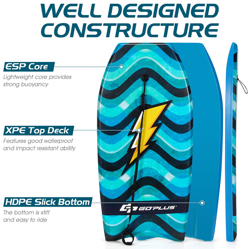 Load image into Gallery viewer, Goplus Super Lightweight Bodyboard, 37-41'' Body Board with EPS Core, XPE Deck - GoplusUS