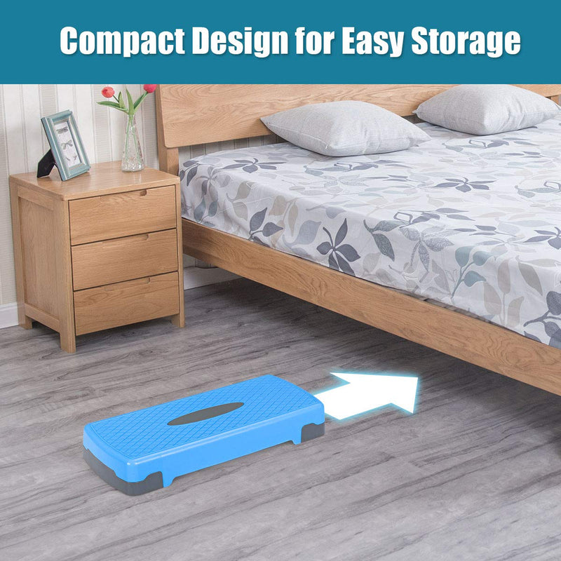 Load image into Gallery viewer, Step Platform, 26" Adjustable Aerobic Exercise Step Deck (Navy Blue)