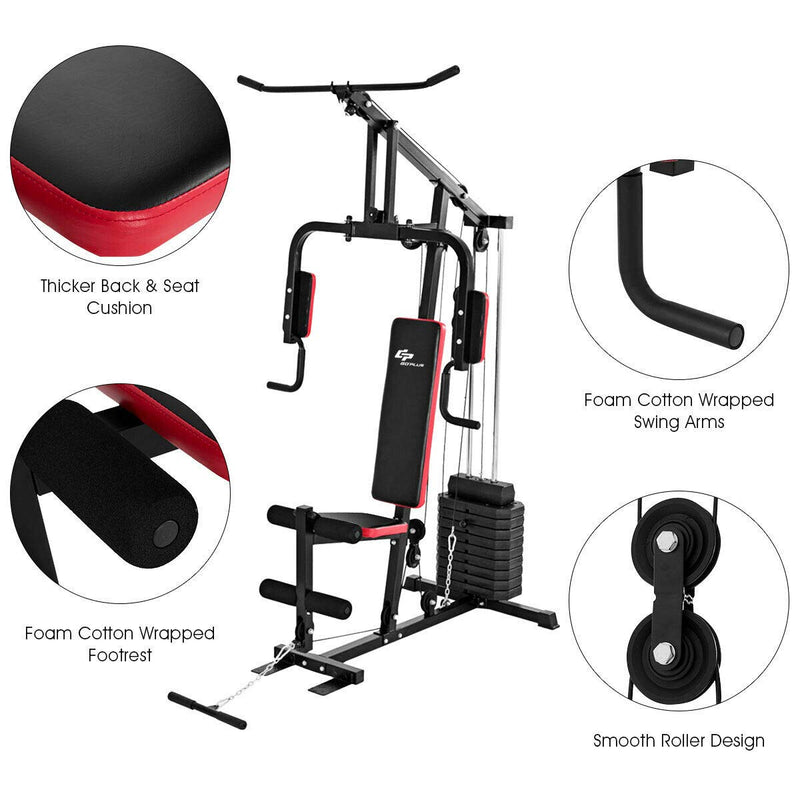 Load image into Gallery viewer, Multifunction Home Gym System Weight Training Exercise Workout Equipment Fitness Strength Machine - GoplusUS
