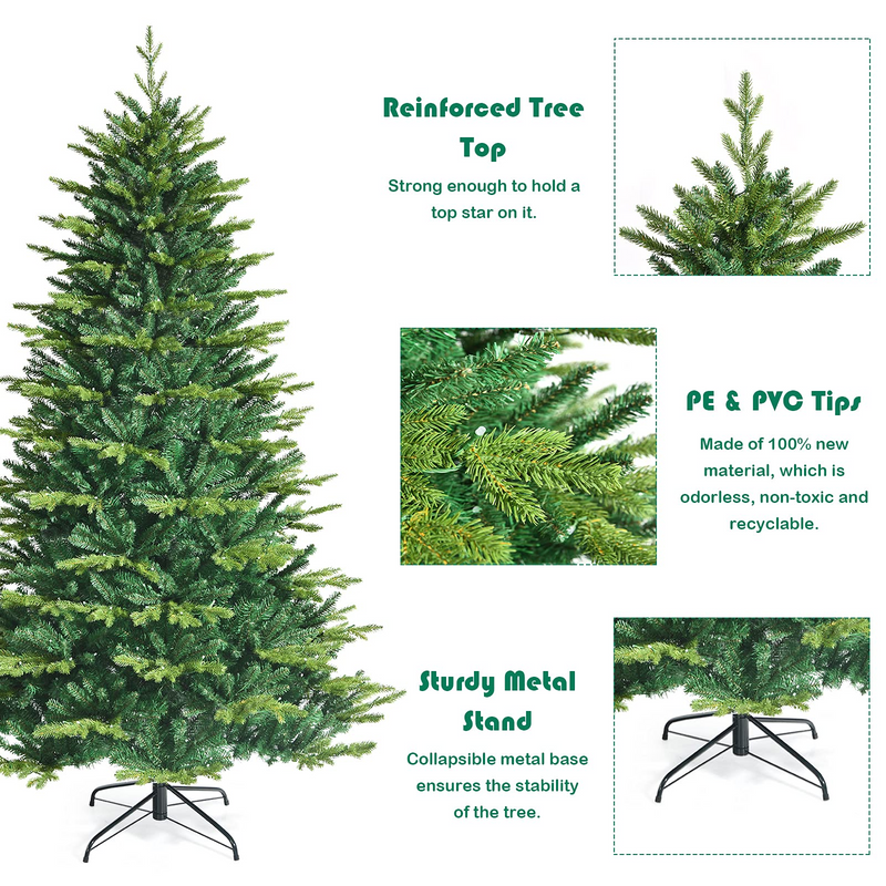 Load image into Gallery viewer, Goplus Christmas Tree, PVC & PE Branch Tips, Indoor Holiday Festival Decoration for Residential Commercial Use - GoplusUS