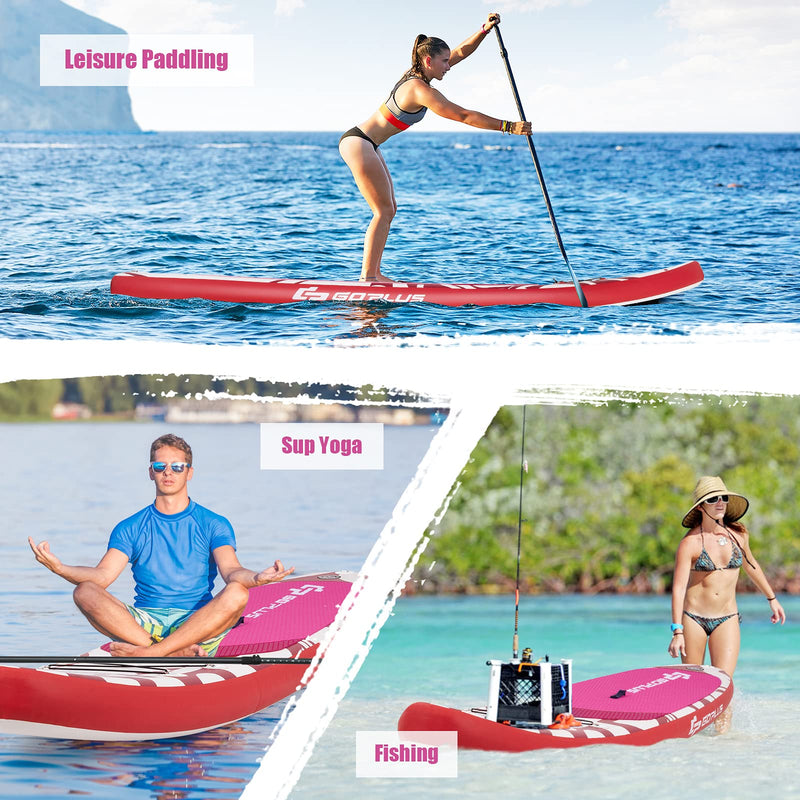 Load image into Gallery viewer, 10.5/11FT Inflatable Stand Up Paddle Board, 6.5" Thick SUP with Carry Bag - GoplusUS