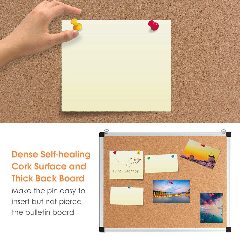 Load image into Gallery viewer, Cork Board, Bulletin Board, 18 x 24 3 Pack Aluminum Framed Cork Notice Pin Board Memo Board - GoplusUS