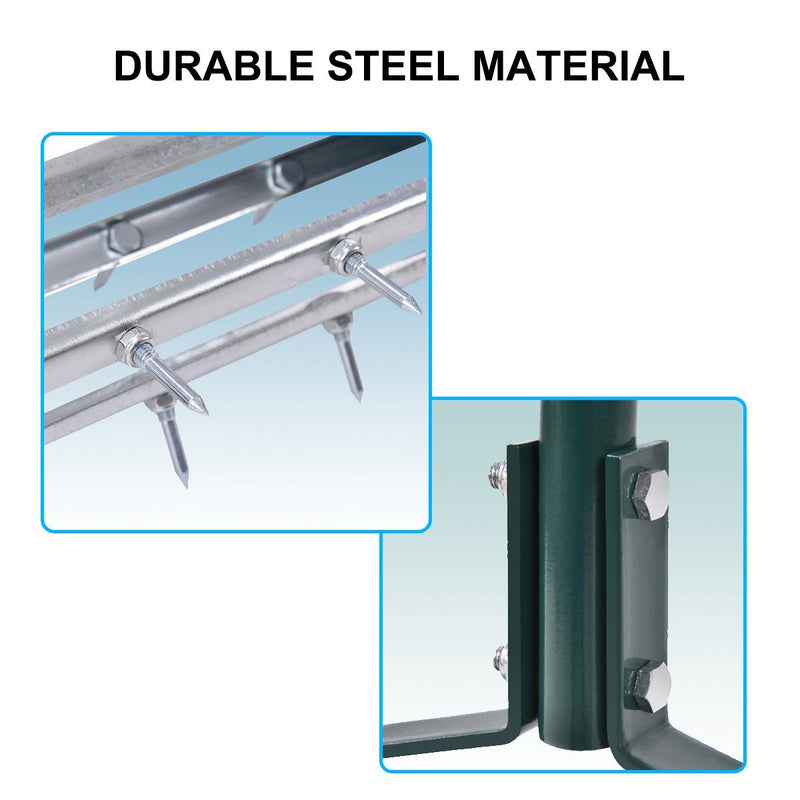 Load image into Gallery viewer, 18-inch Rolling Lawn Aerator Garden Yard Rotary Push Tine Spike Soil Aeration Heavy Duty - GoplusUS