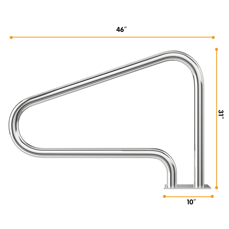 Load image into Gallery viewer, Pool Hand Rail, 2 PCS Easy Mount Hand Grab Rail - GoplusUS