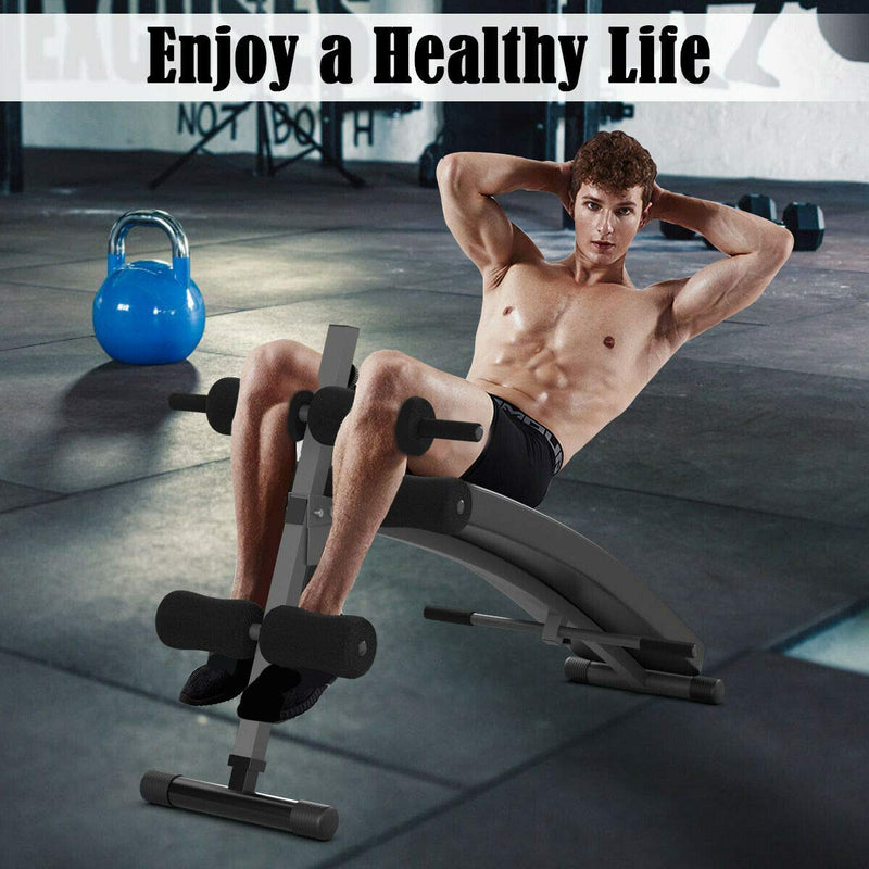 Load image into Gallery viewer, Adjustable Bench Sit up Bench Slant Board Decline Ab Bench Crunch Board - GoplusUS