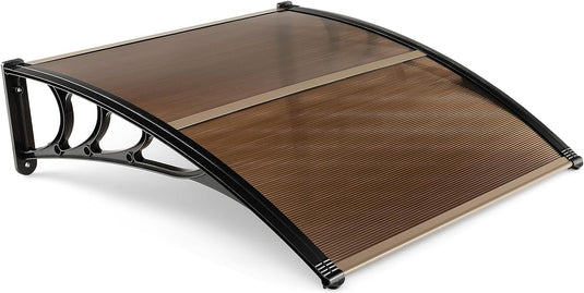 Goplus Awnings for Doors, Window Awning with Rain Snow Sunlight UV Protection, UPF 50+