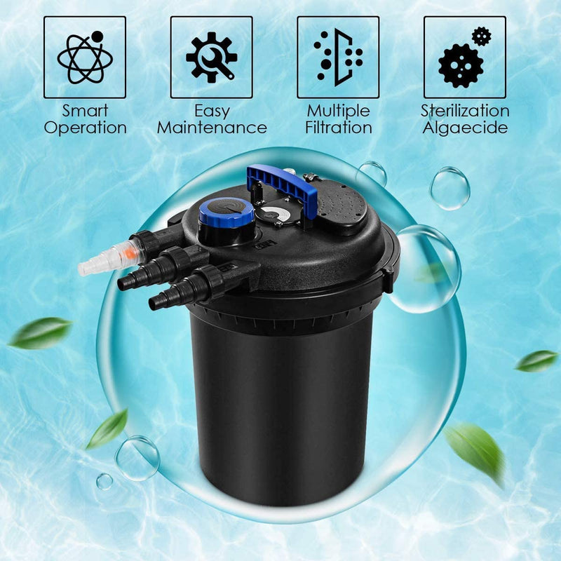 Load image into Gallery viewer, Bio Pressure Pond Filter with 13 W UV Sterilizer - GoplusUS