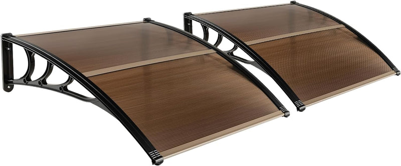 Load image into Gallery viewer, Goplus Awnings for Doors, Window Awning with Rain Snow Sunlight UV Protection, UPF 50+