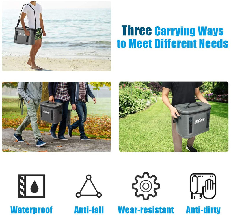 Load image into Gallery viewer, 30-Can Portable Cooler Bag, Insulated Soft Camping Cooler - GoplusUS