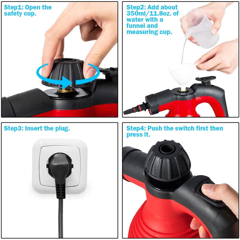 Load image into Gallery viewer, Handheld Pressurized Steam Cleaner - GoplusUS