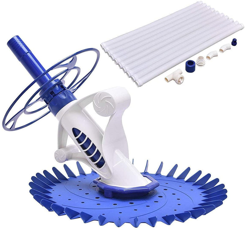 Load image into Gallery viewer, Automatic Swimming Pool Cleaner Set with 32'6" Hoses Climb Wall Pool Sweeper for In-ground - GoplusUS