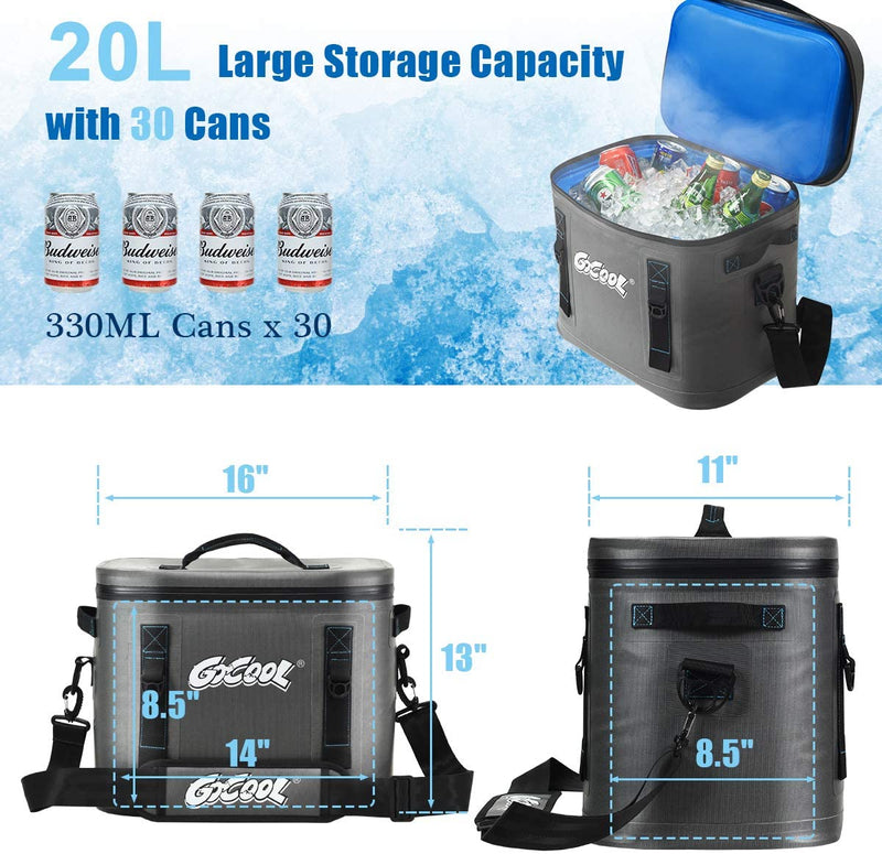 Load image into Gallery viewer, 30-Can Portable Cooler Bag, Insulated Soft Camping Cooler - GoplusUS