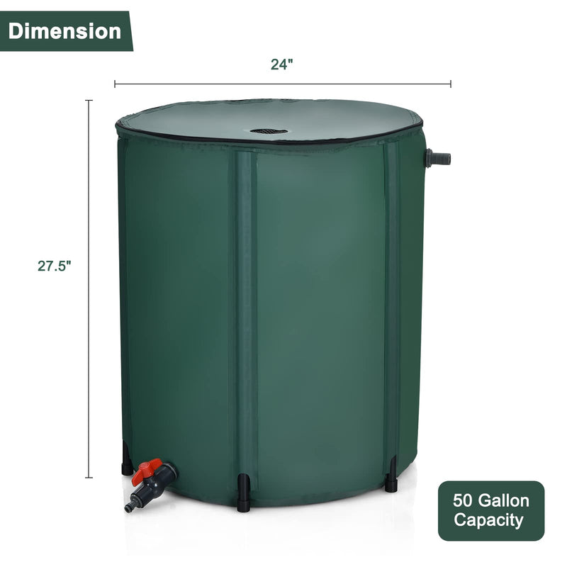 Load image into Gallery viewer, Portable Rain Barrel Water Collector Collapsible Tank