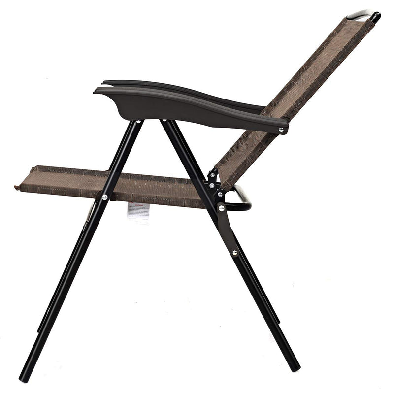 Load image into Gallery viewer, Sets of 4 Folding Sling Chairs Portable Chairs