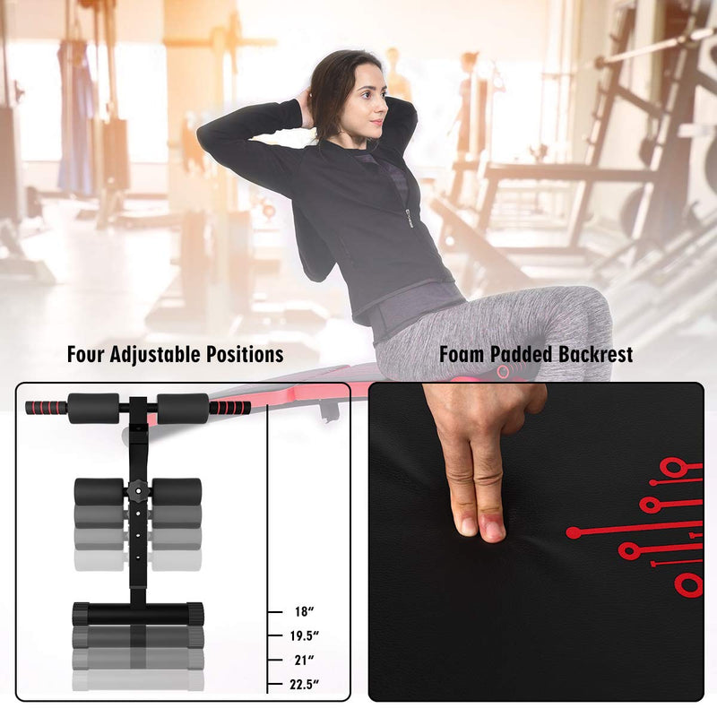 Load image into Gallery viewer, Sit Up Bench Adjustable, Foldable Abdominal Training Workout Slant Bench