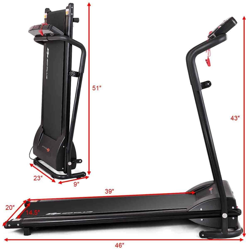 Load image into Gallery viewer, Compact Folding Treadmill for Home, Superfit Electric Walking Running Machine - GoplusUS