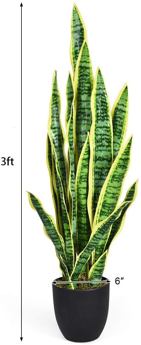 Load image into Gallery viewer, Artificial Snake Plant, 36" Fake Sansevieria - GoplusUS