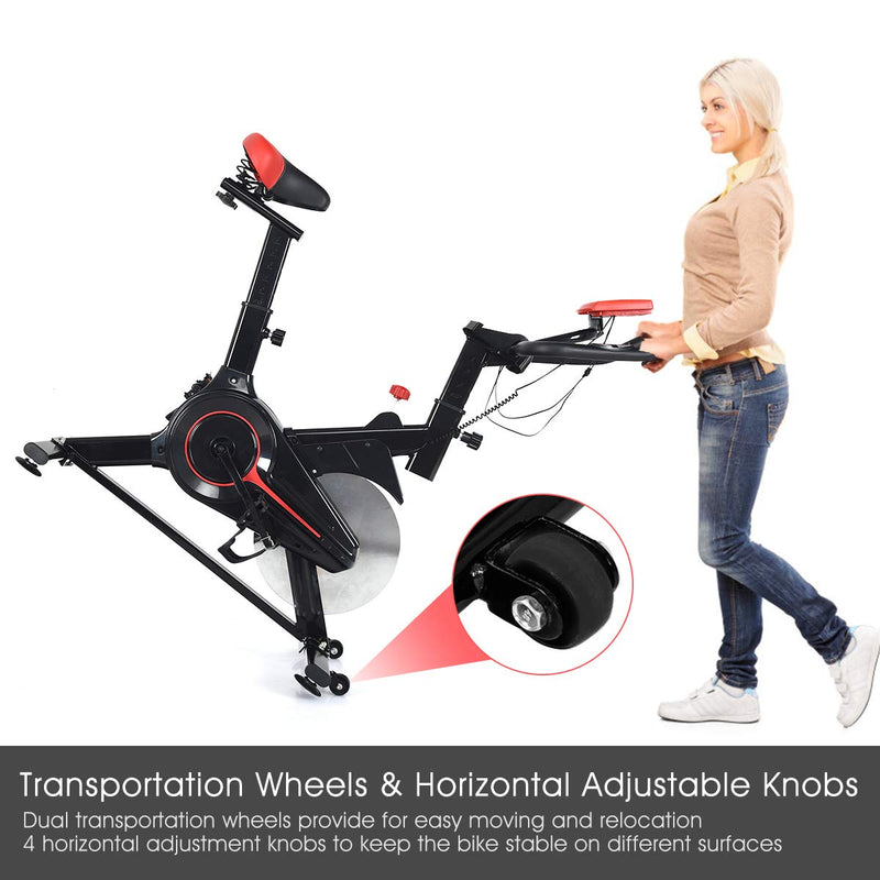 Load image into Gallery viewer, Stationary Bicycle, Indoor Cycling Bike, with Heart Rate Sensors